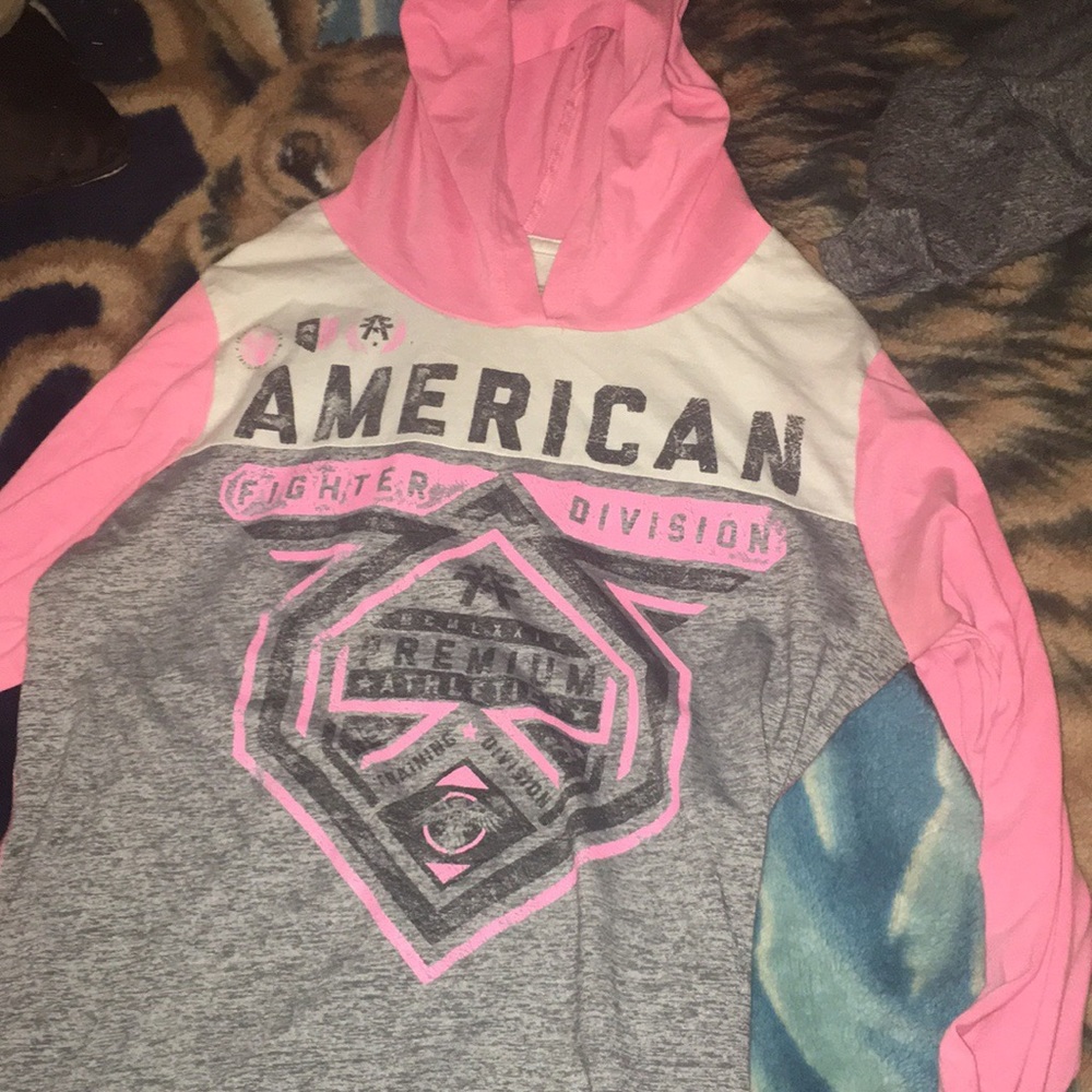 Pink American fighter shirt ...